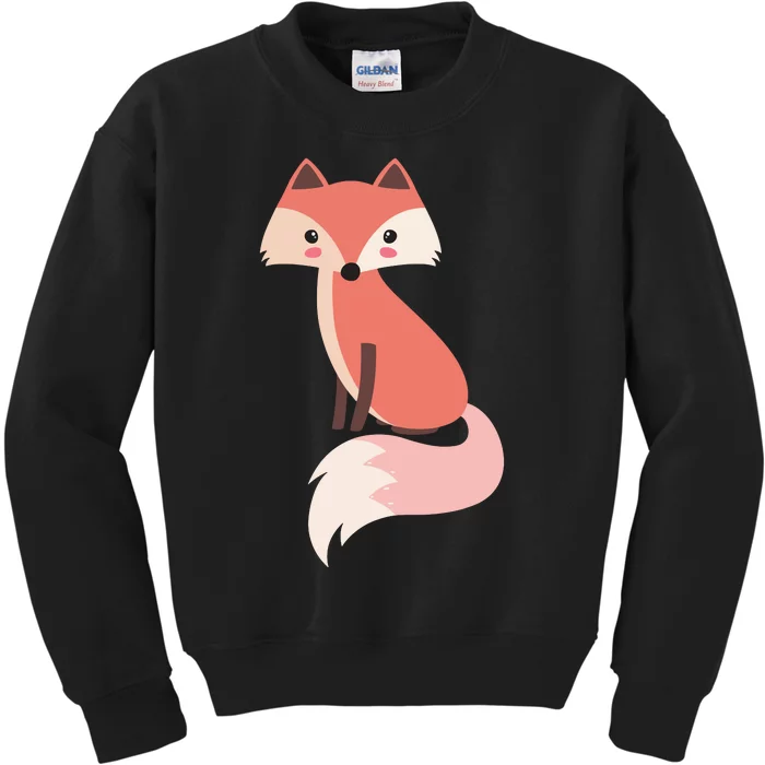 Cute Cartoon Fox Animal & Nature Lover Gift JDK0001 Kids Sweatshirt