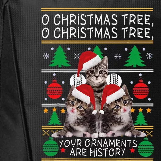 Cats Christmas Funny Ornaments Pajama Family Gift City Backpack