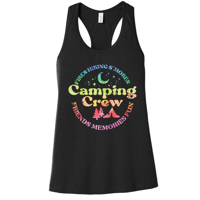 Camping Crew Family Friends Women's Racerback Tank