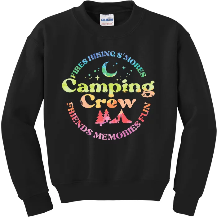 Camping Crew Family Friends Kids Sweatshirt