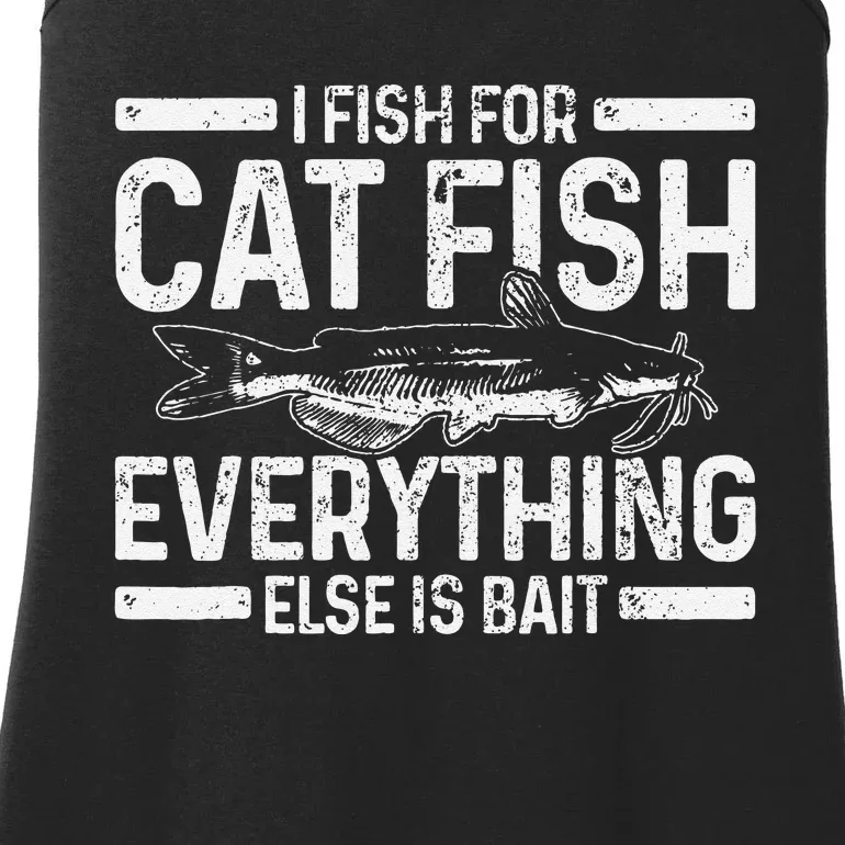 Cute Catfish Fishing Catfishing Funny Saying Fisherman Gift Ladies Essential Tank