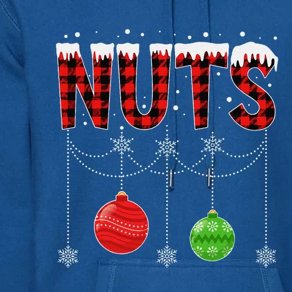 ChestNuts Christmas Funny Matching Couple Outfit Nuts Premium Hoodie