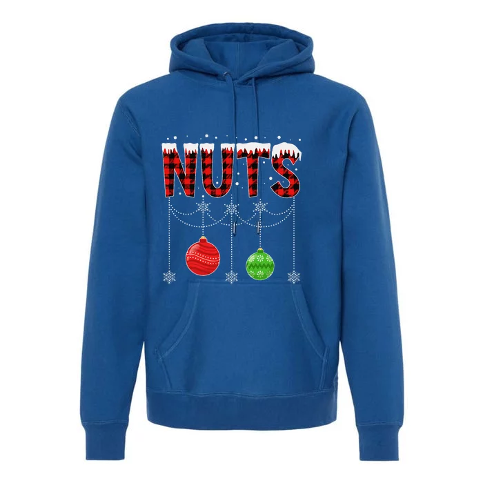 ChestNuts Christmas Funny Matching Couple Outfit Nuts Premium Hoodie