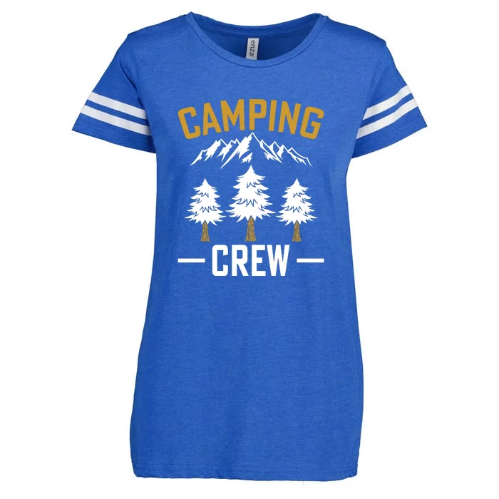 Camping Crew Funny Camper Holiday Gift Enza Ladies Jersey Football T-Shirt