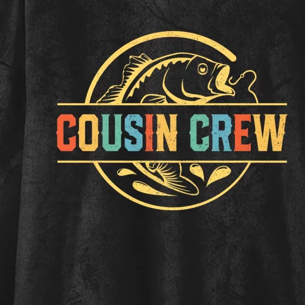 Cousin Crew For Fisherman Fishing Lovers Hooded Wearable Blanket