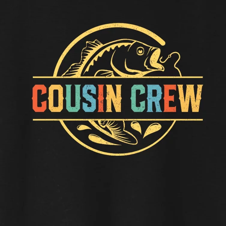 Cousin Crew For Fisherman Fishing Lovers Women's Crop Top Tee