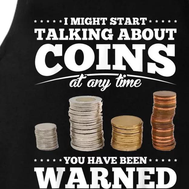 Coin Collecting Funny Coin Collector Ladies Tri-Blend Wicking Tank