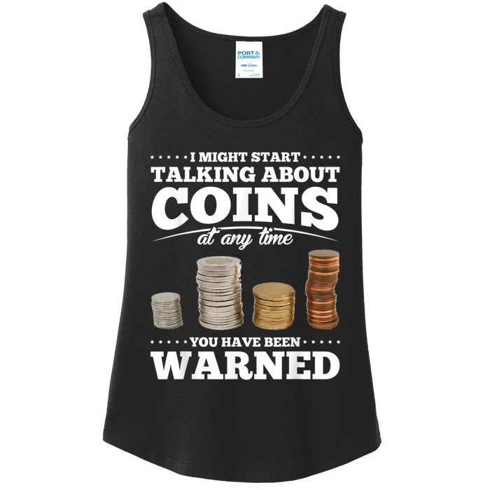 Coin Collecting Funny Coin Collector Ladies Essential Tank