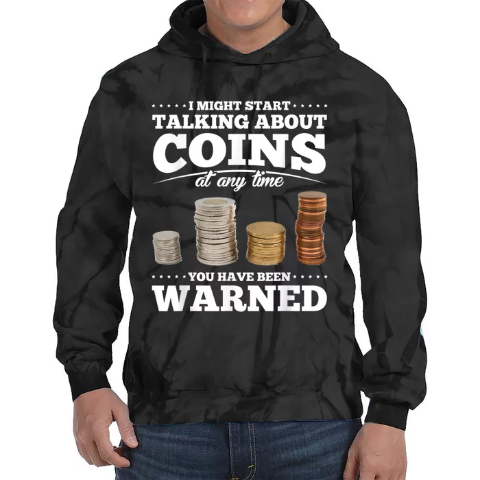 Coin Collecting Funny Coin Collector Tie Dye Hoodie