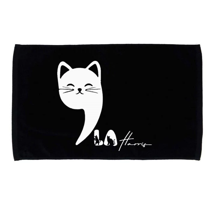 Cute Commala Funny Cat Comma La Microfiber Hand Towel