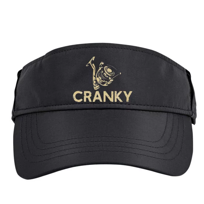 Cranky Crankbait Funny Fishing Lure Adult Drive Performance Visor