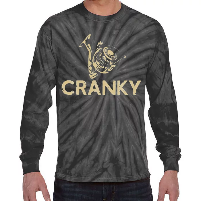 Cranky Crankbait Funny Fishing Lure Tie-Dye Long Sleeve Shirt