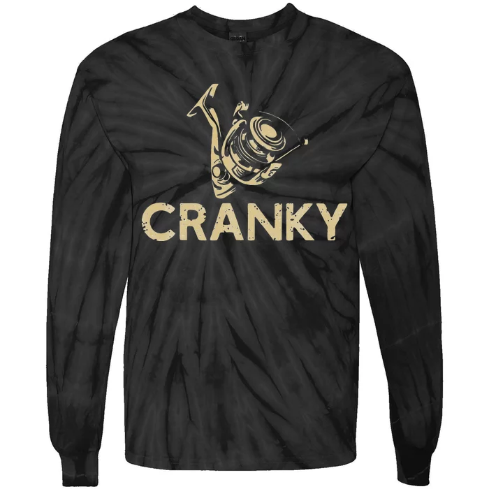 Cranky Crankbait Funny Fishing Lure Tie-Dye Long Sleeve Shirt