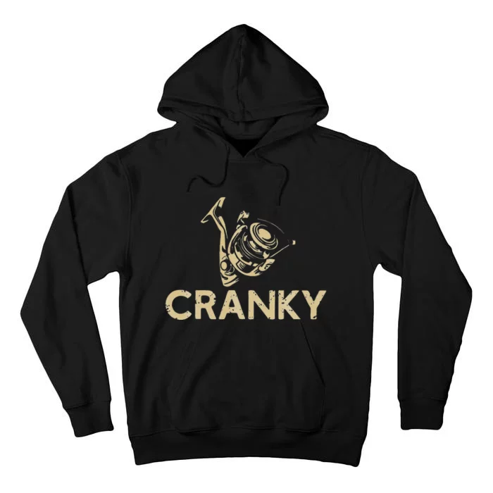 Cranky Crankbait Funny Fishing Lure Tall Hoodie