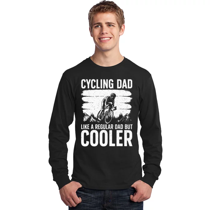 Cool Cycling For Dad Bicycling Bikers Bicycle Bike Rider Long Sleeve Shirt