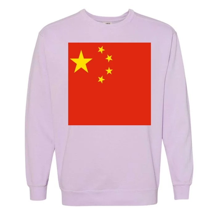 China Country Flag Garment-Dyed Sweatshirt