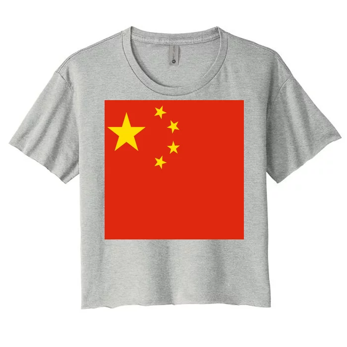 China Country Flag Women's Crop Top Tee