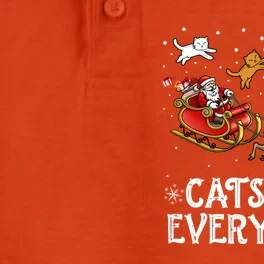 Christmas Cats For Everybody Funny Xmas Santa Gift Dry Zone Grid Performance Polo