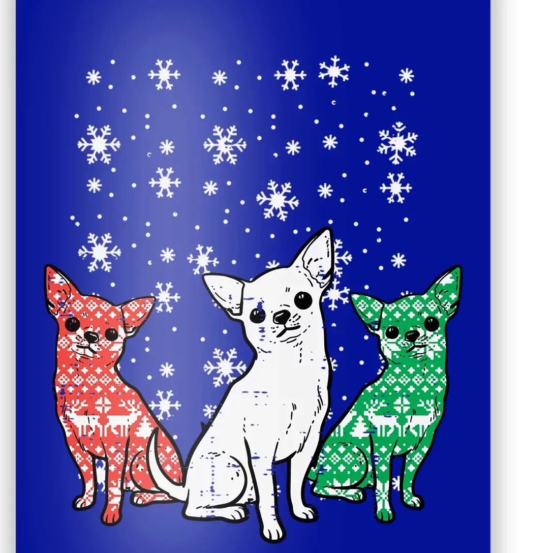 Christmas Chihuahuas Funny Xmas Chiwawa Dog Great Gift Poster