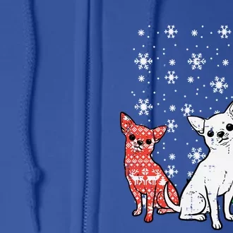 Christmas Chihuahuas Funny Xmas Chiwawa Dog Great Gift Full Zip Hoodie