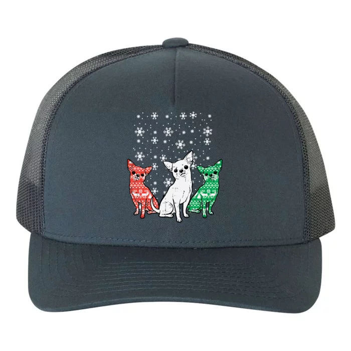 Christmas Chihuahuas Funny Xmas Chiwawa Dog Great Gift Yupoong Adult 5-Panel Trucker Hat