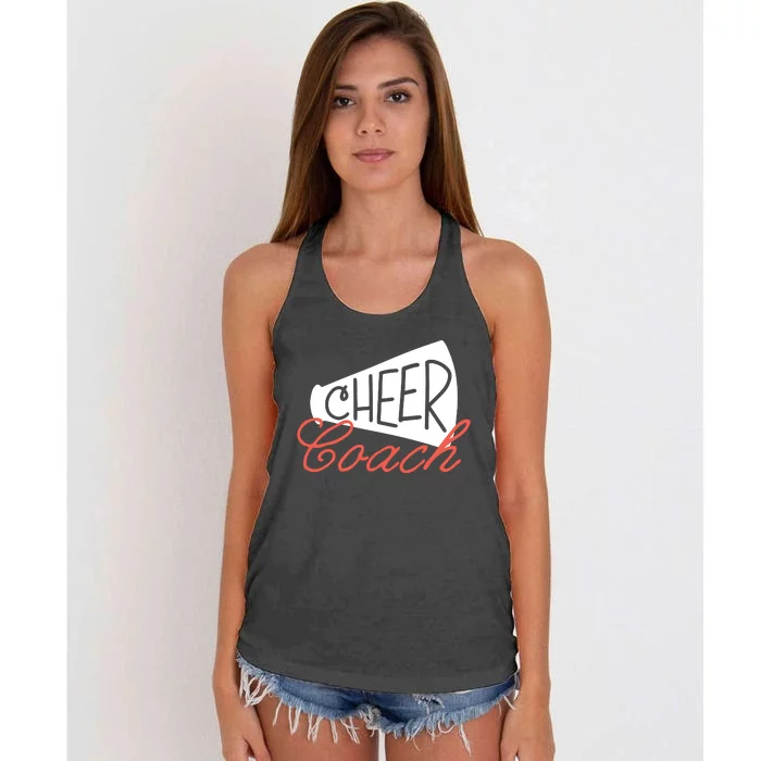 Cheer Coach Funny Cheer Coach Gift Women's Knotted Racerback Tank