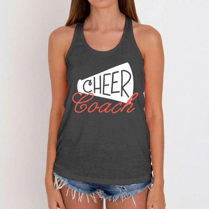 Cheer Coach Funny Cheer Coach Gift Women's Knotted Racerback Tank