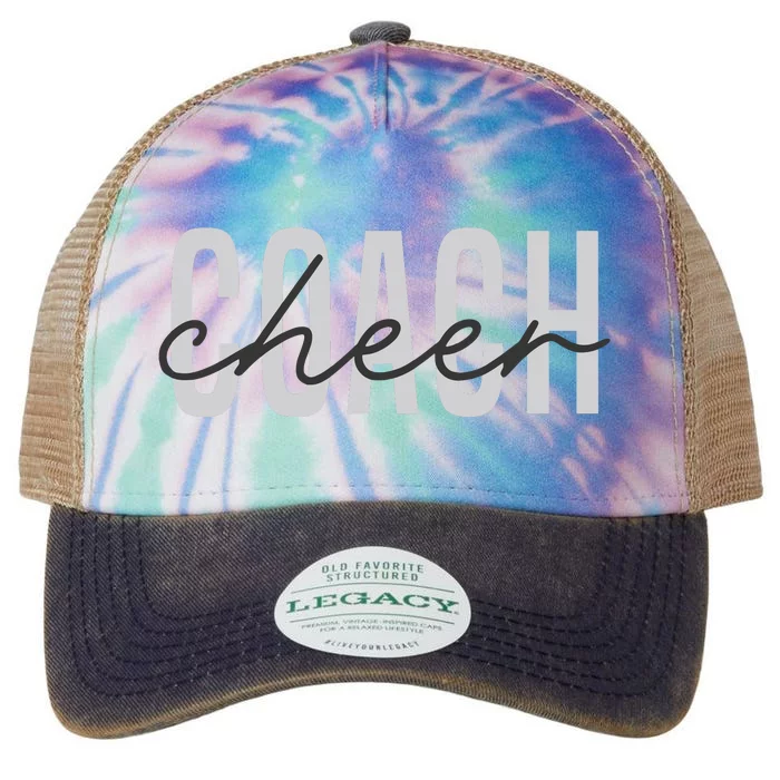 Cheer Coach Funny Design Cute Cheer Coach Cool Coaching Legacy Tie Dye Trucker Hat