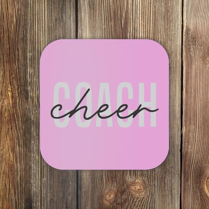 Cheer Coach Funny Design Cute Cheer Coach Cool Coaching Coaster