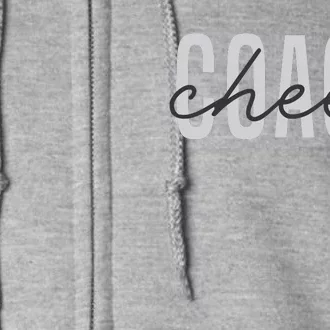 Cheer Coach Funny Design Cute Cheer Coach Cool Coaching Full Zip Hoodie