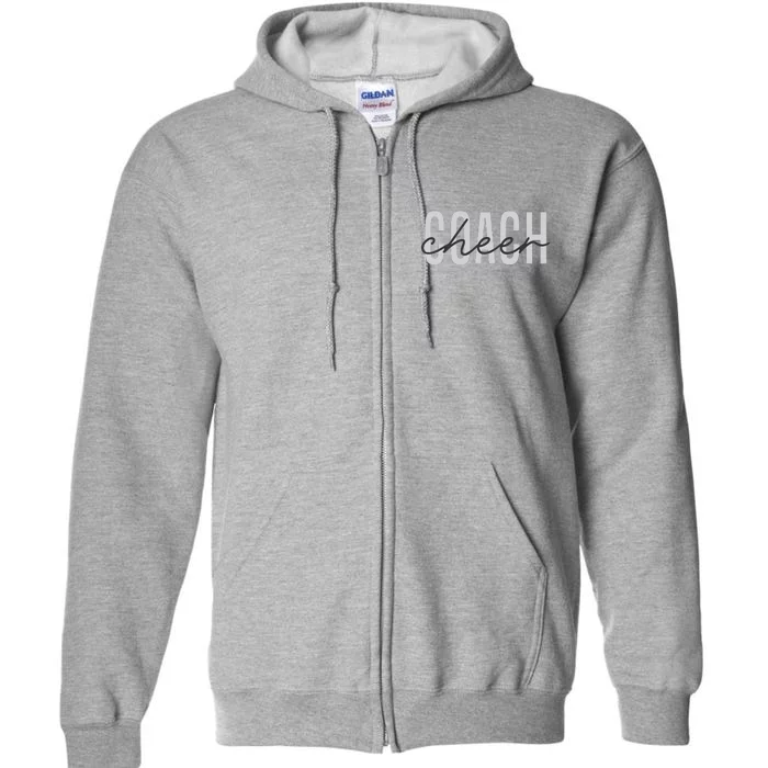 Cheer Coach Funny Design Cute Cheer Coach Cool Coaching Full Zip Hoodie