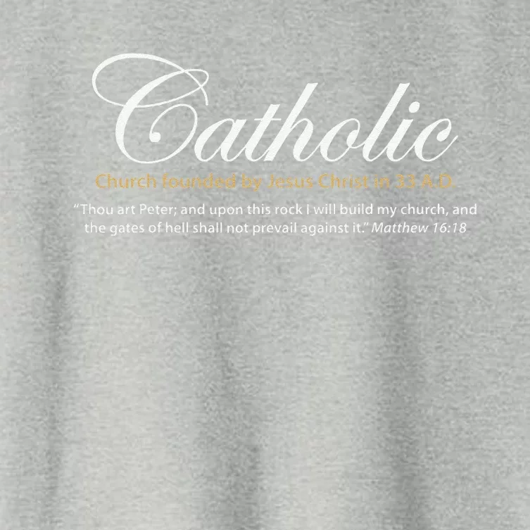 Catholic Church Founded By Jesus Christ In 33 A.D. Women's Crop Top Tee