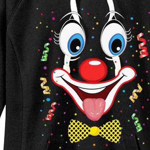 Carnival Clown Face Circus Carnivals Women's Fleece Hoodie