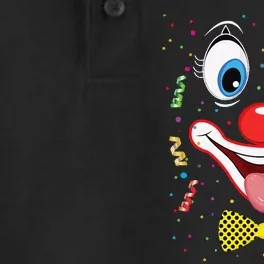 Carnival Clown Face Circus Carnivals Dry Zone Grid Performance Polo