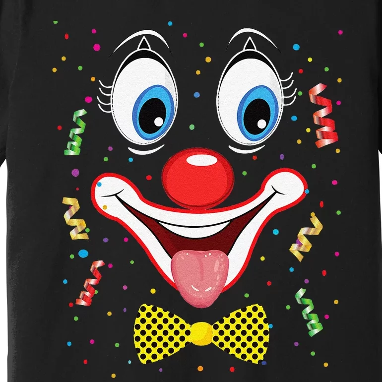 Carnival Clown Face Circus Carnivals Premium T-Shirt