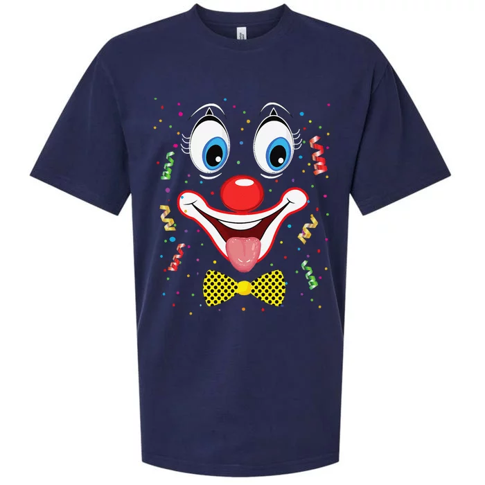 Carnival Clown Face Circus Carnivals Sueded Cloud Jersey T-Shirt