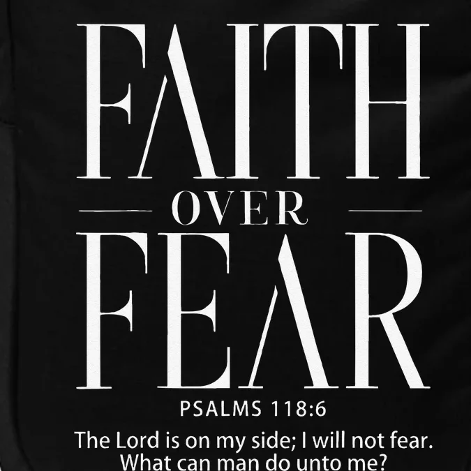 Christian Christianity Faith Over Fear Impact Tech Backpack