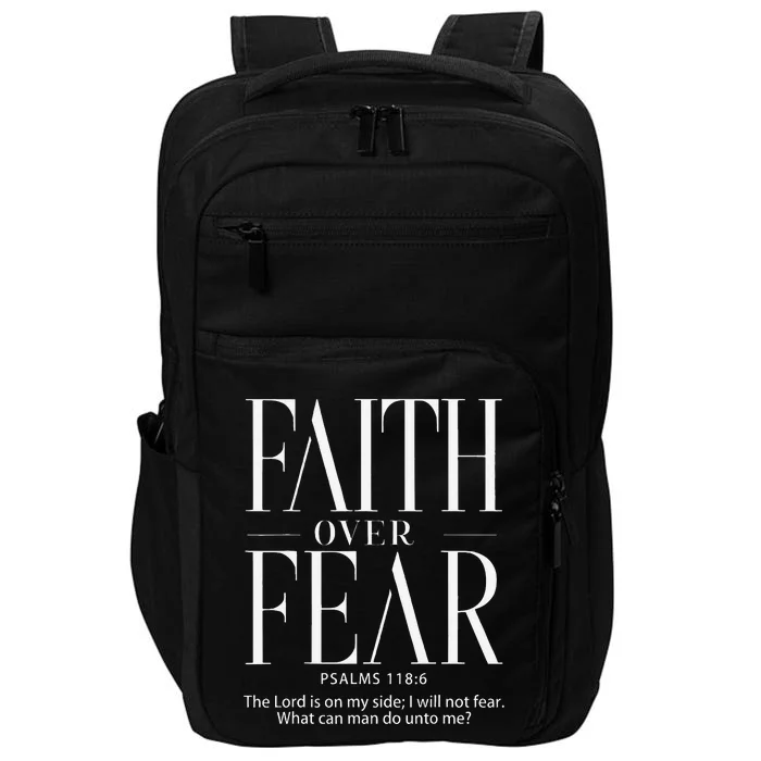 Christian Christianity Faith Over Fear Impact Tech Backpack