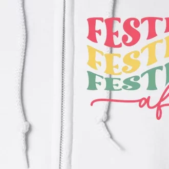 Cool Christmas Festive Af Full Zip Hoodie