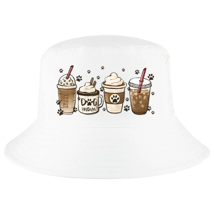 Coffee Cups Funny Dog Mom Cute Dog Paw Coffee Dog Lover Cool Comfort Performance Bucket Hat