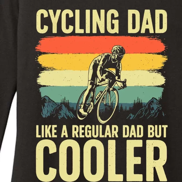 Cool Cycling For Dad Men Bicycling Bikers Bicycle Bike Rider Womens CVC Long Sleeve Shirt