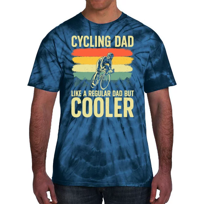 Cool Cycling For Dad Men Bicycling Bikers Bicycle Bike Rider Tie-Dye T-Shirt