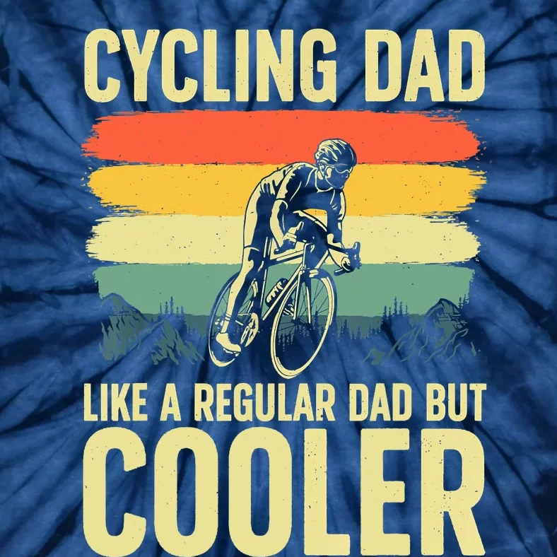 Cool Cycling For Dad Men Bicycling Bikers Bicycle Bike Rider Tie-Dye T-Shirt