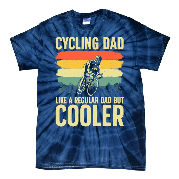 Cool Cycling For Dad Men Bicycling Bikers Bicycle Bike Rider Tie-Dye T-Shirt