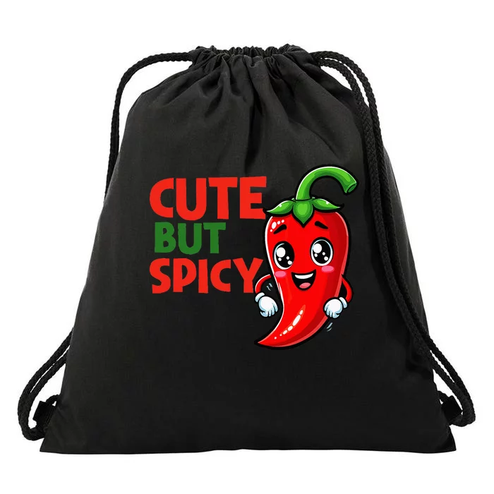 Cute Chili Funny Cute But Spicy Drawstring Bag