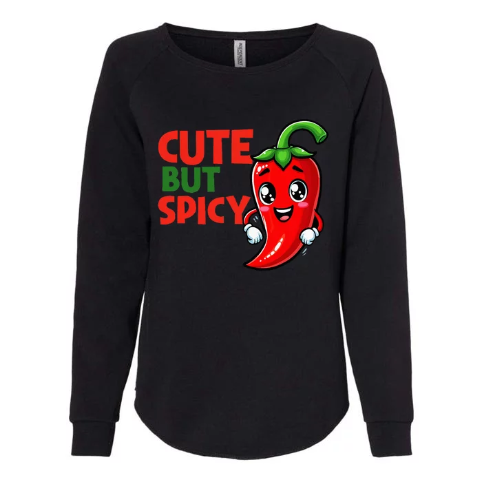 Cute Chili Funny Cute But Spicy Womens California Wash Sweatshirt