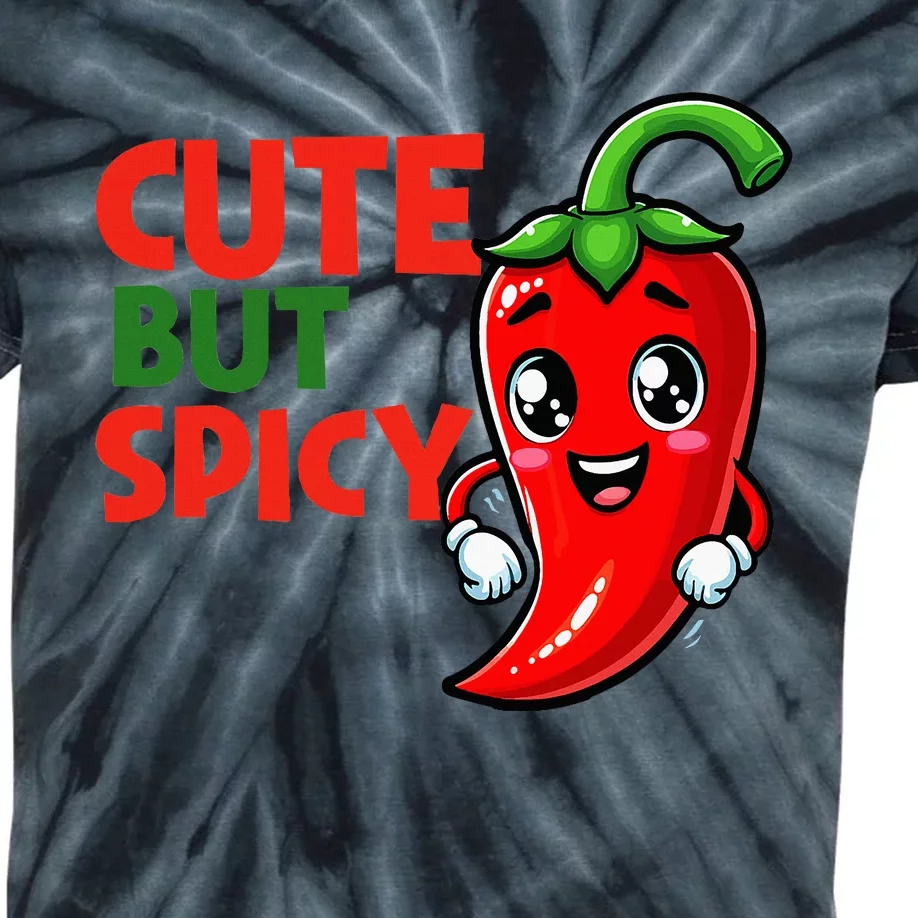 Cute Chili Funny Cute But Spicy Kids Tie-Dye T-Shirt