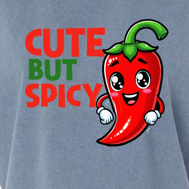 Cute Chili Funny Cute But Spicy Garment-Dyed Women's Muscle Tee