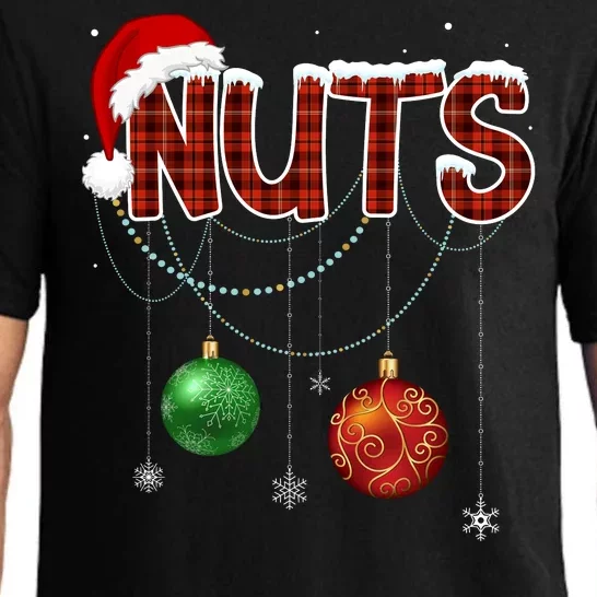 Couples Christmas Funny Christmas Gift For Couples Chest Nuts Boyfriend Husband Pajama Set