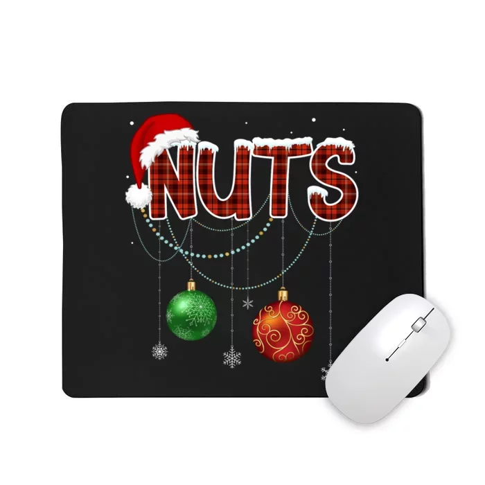 Couples Christmas Funny Christmas Gift For Couples Chest Nuts Boyfriend Husband Mousepad